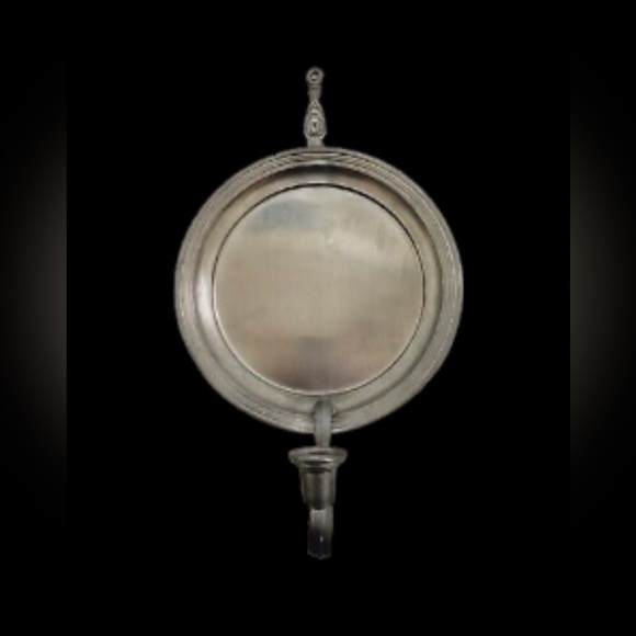 Vintage International Americana Pewter Candle Wall Sconce / Marked 282 98 1 - Picture 2 of 3